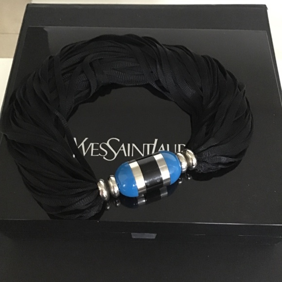 YSL Rive Gauche signature perfumed jewel necklace with original YSL box - Picture 10 of 13